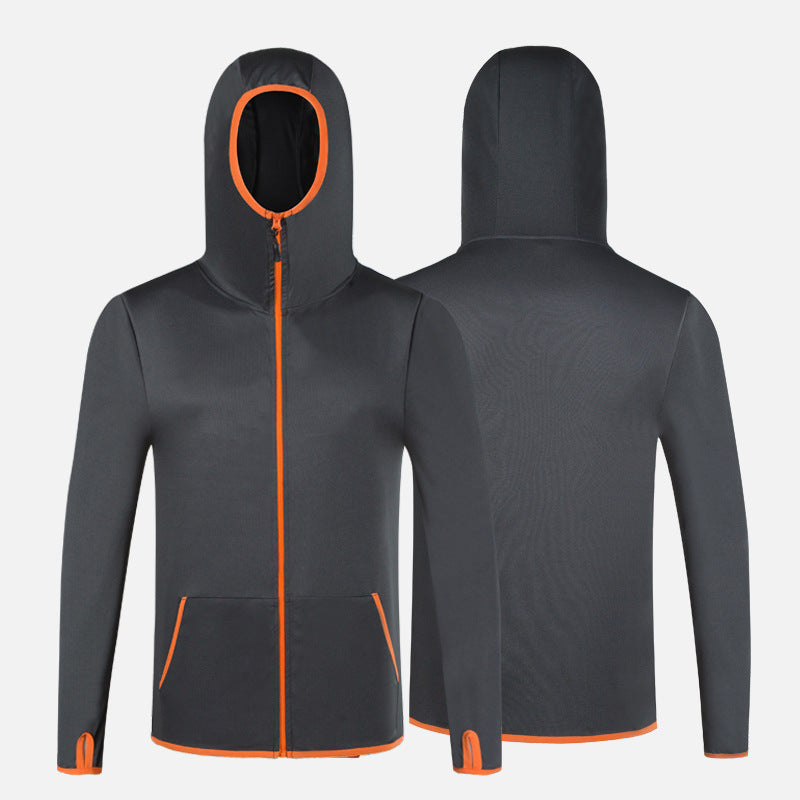 Breathable Camouflage Hooded Long-Sleeved Shirt Ice Silk Sea Fishing Fishing Clothing